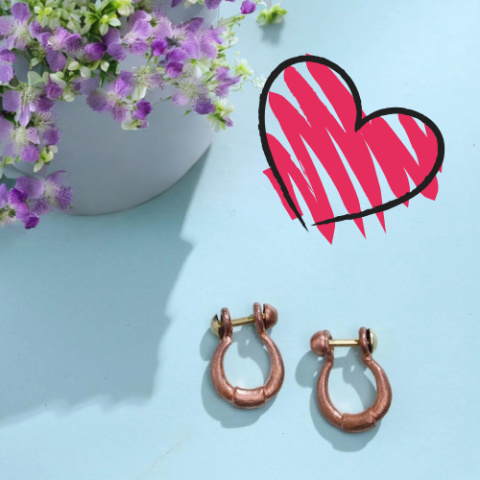 Adiyogi Copper Earring Kolczyki Sadhguru 