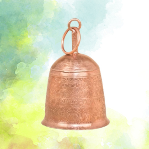Hanging Iron Bell - Ręcznie robiony żelazny dzwonek wiszący 