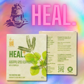  HEAL Mydło ręcznie robione z Arappu i Kuppaimeni z Citronella