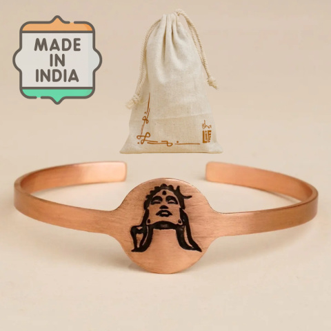  Adiyogi Miedziana bransoletka 100% Miedzi