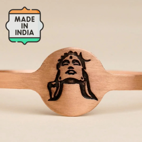  Adiyogi Miedziana bransoletka 100% Miedzi