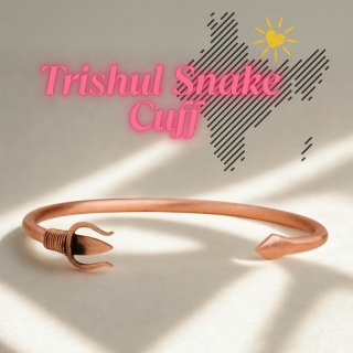  Trishul Snake Cuff bransoletka 100% Miedzi
