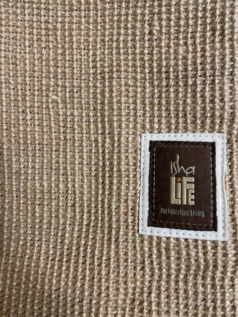 Jutowa Torba - Kremowy Naturalny Jutowy Logo 