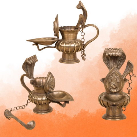 Linga Bhairavi Lampa z łyżeczką 