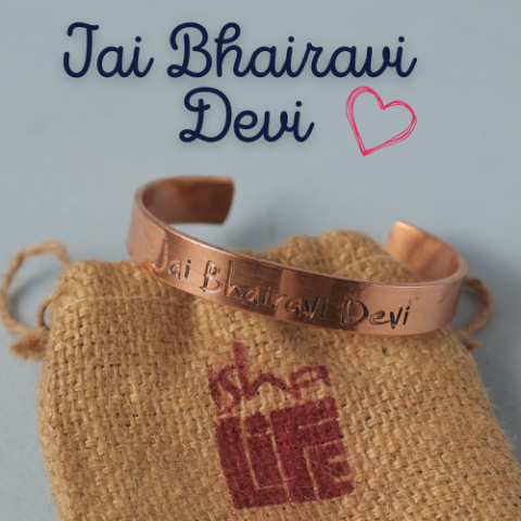 Jai Bhairavi Devi miedziana bransoletka 100% Miedzi ()
