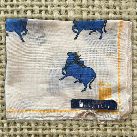 Bandana Nandi w kolorze złamanej bieli z bawełny organicznej 