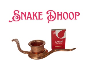 Tradycyjny Snake Dhoop Stand (Miedziany) 