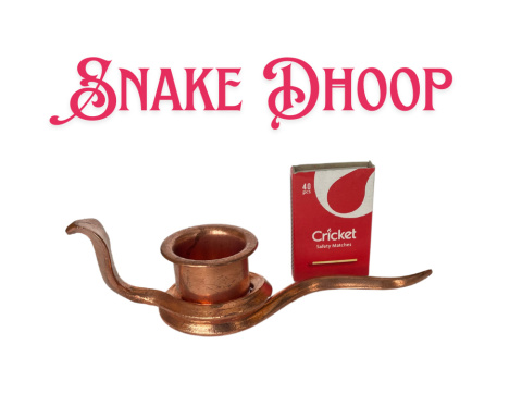 Tradycyjny Snake Dhoop Stand (Miedziany) 
