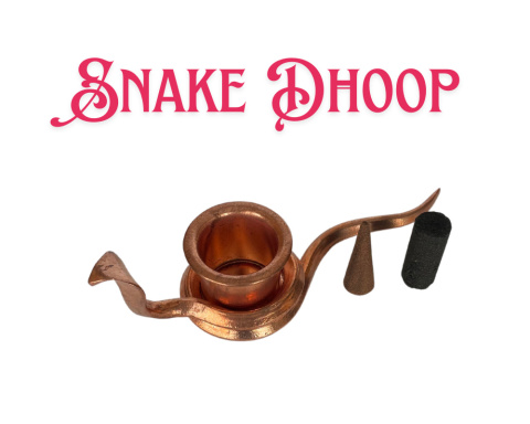 Tradycyjny Snake Dhoop Stand (Miedziany) 