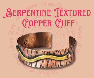 Serpentine Miedziana bransoletka 100% Miedzi ()