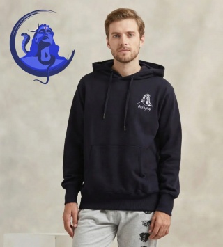 Bluza z kapturem Adiyogi – granatowa Navy Blue  UNISEX