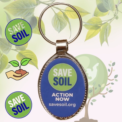 SAVE SOIL - Owalny Brelok 