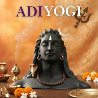 Adiyogi - Pięknie Wykonany 6 cali (15,2 cm) Fiber