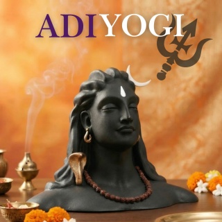 Adiyogi - Pięknie Wykonany 6 cali (15,2 cm) Fiber