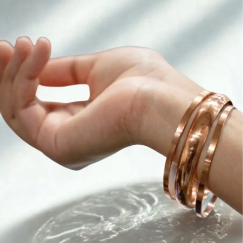 Potrójna Bransoleta COPPER CUFF - 
