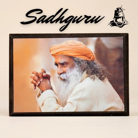Foto de Sadhguru con soporte de 💗