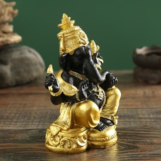 BLACK GANESHA  Ucieleśnienie Inteligencji i Równowagi * Kolekcja Namaskaram