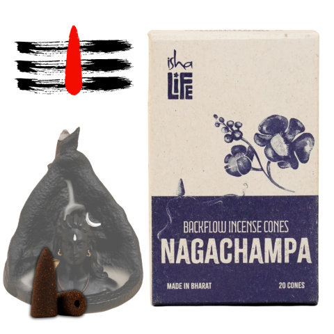 Nagachampa cono incienso para Adiyoga Regreso 20 conos inciensos
