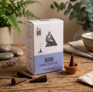 Incienso cónico Pancha Bhuta Fire (Pack of 20 Cone) AGNI
