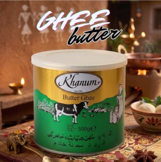 Khanum Butter Ghee – Mantequilla Clarificada Pura (500g)