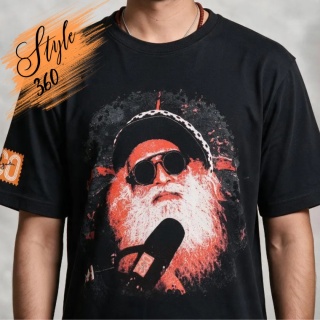 Sadhguru 360° T Camisa Negro UNISEX