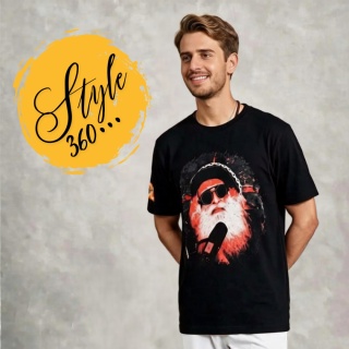 Sadhguru 360° T Camisa Negro UNISEX