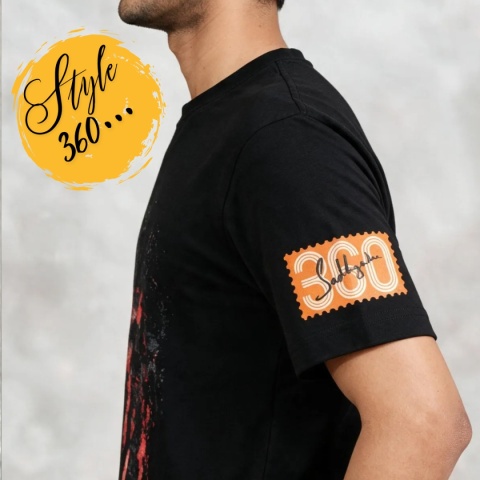 Sadhguru 360° T Camisa Negro UNISEX