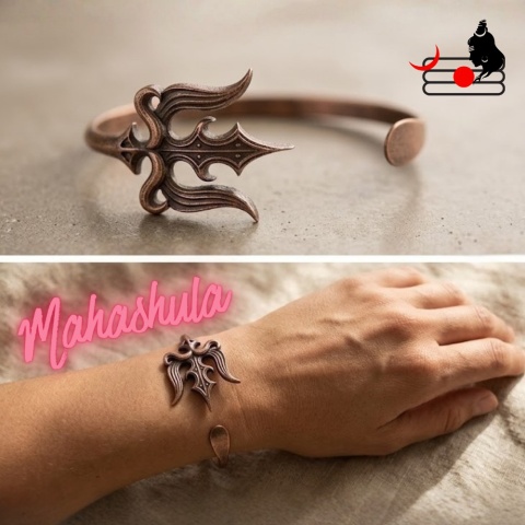 Copper Mahashula Pulsera (Trishul)