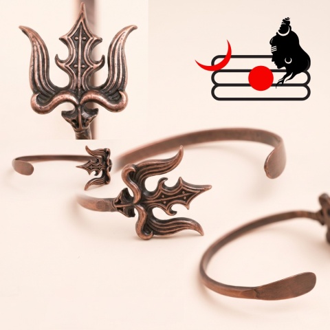Copper Mahashula Pulsera (Trishul)