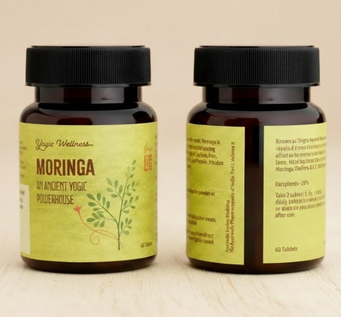 Moringa Tabletki (Drumstick Leaves), 60 szt.
