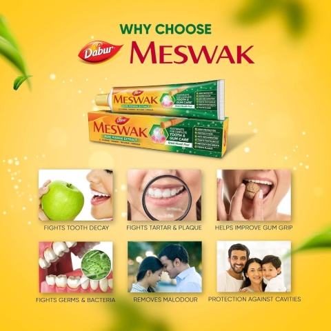 Herbal Paste para los dientes de Dabur Meswak (100 g)