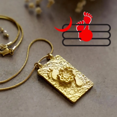 Naszyjnik Padam i Lotos – Symbol Łaski i Rozkwitu ( )