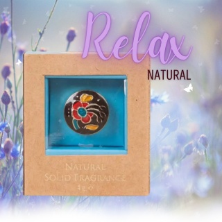 Perfumy unisex Relax w postaci stałej z naturalnym woskiem pszczelim (4g)