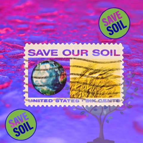 SAVE SOIL - Owalny Brelok 