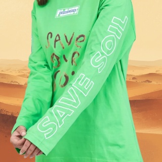 🌱 SAVE SOIL Guardar la camiseta de algodón de suelo