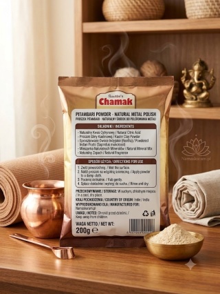 Savitri's Chamak Pitambari Powder – polvo de limpieza tradicional de cobre (y otros metales)
