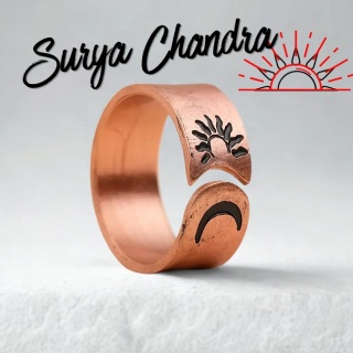Surya Chandra Anillo de cobre