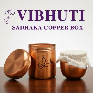 Vibhuti + Sadhaka Miedziane pudełko na wibhuti (wysokie)