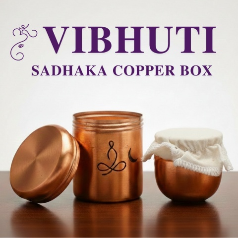 Vibhuti + Sadhaka Miedziane pudełko na wibhuti (wysokie)