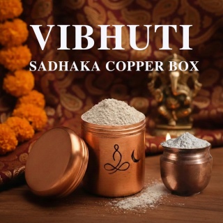 Vibhuti + Sadhaka Miedziane pudełko na wibhuti (wysokie)