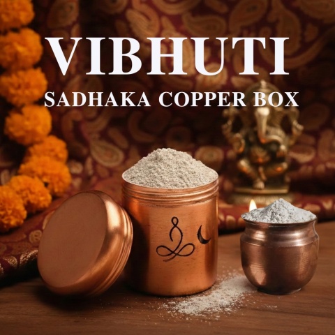 Vibhuti + Sadhaka Miedziane pudełko na wibhuti (wysokie)