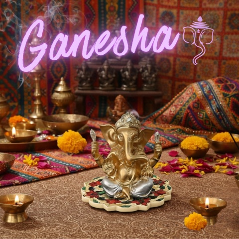 Ganesha Ucieleśnienie Inteligencji i Równowagi * Kolekcja Namaskaram